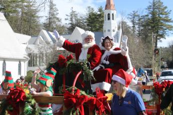 Photo by Christopher Lugo/Staff Santa and Mrs. Claus made another appearance in Highlands during  the annual Olde Mountain Christmas Parade this past Saturday.