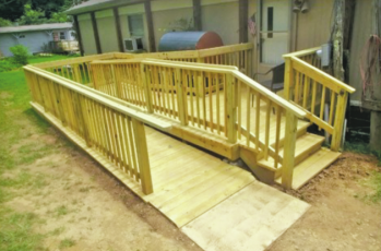 The Macon County Housing Department installed a ramp to accommodate the homeowner’s accessibility needs