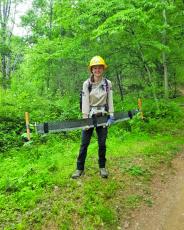 Submitted Photo Stephanie Dillingham works with the Highlands Cashiers Land Trust through AmeriCorp.