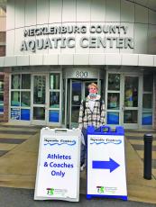 Submitted Photo HHS freshman Finneaus Garner represented Highlands School at the West NCHSAA Regional Swim Meet on Friday. 
