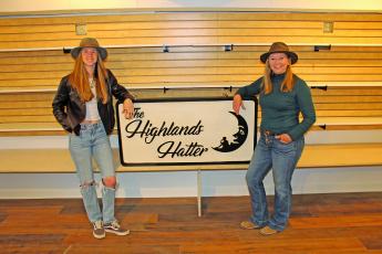 Photo by Christopher Lugo/Staff Aubrey Agnew and Kim Rogoski at the new Highlands Hatter store on N. 4th Street in Highlands. 