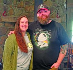 Photo by Michael O’Hearn/Crossroads Chronicle Kyle and Erin Bryner, the owners of the Blue Bike Restaurant in Highlands, plan to open Blue Hound in mid-May.