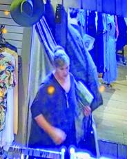 Submitted Photo The alleged shoplifter is a Caucasian woman thought to be between the ages of 45 and 55 years old.