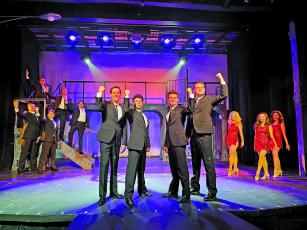 Submitted Photo The show features a 12-person cast, including Highlands resident Emanuel Carrero as Frankie Valli, Gianni Palmarini as Tommy Devito, Sam Johnson as Nick Massi and John Mezzina Hannigan as Bob Gaudio.  