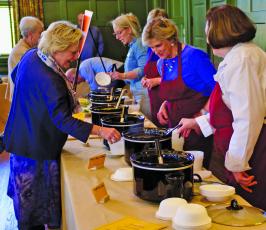 Bowls provided by The Bascom will be filled with soup in support of the Highlands Food Pantry.