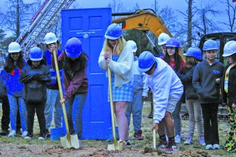 Representatives with the Boys and Girls Club of the Plateau officially broke ground on the new teen center at the club’s campus in Cashiers.