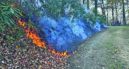 Crews from multiple departments and the NC Forest Service are battling wildfires in three counties across Western North Carolina as of Wednesday.