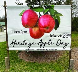The Cashiers Historical Society will host Heritage Apple Day at the Cashiers Community Center on Saturday.