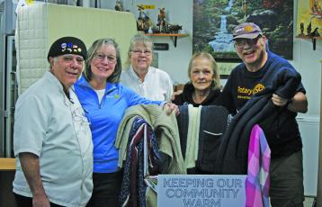 Members of the Mountaintop Rotary Club and staff from the Highlands Emergency Council gathered on Thursday to collect the final coats for the 2024 coat drive. This year’s drive brought in nearly 3,000 cold weather clothing items.