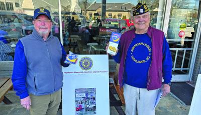 Members of American Legion Post 370 collected donations to send Moon Pies to active service members across North Carolina during a donation drive  last week in Highlands. More than $1,000 was collected between two locations, Bryson’s Food Store and Mountain Fresh.