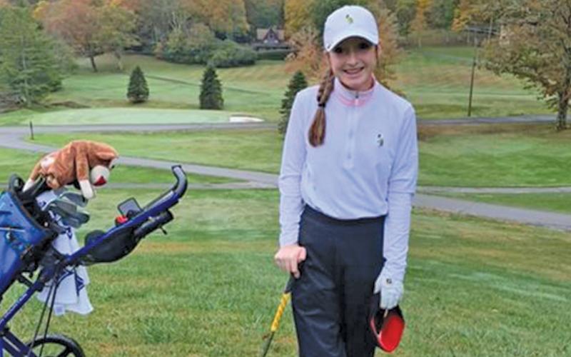Highlander freshman Anna Stiehler carded a 91 in tough weather conditions at the NCHSAA Class 1A/2A regional golf tournament, good enough for ninth place and a ticket to the state tournament in Pinehurst on Oct. 28.