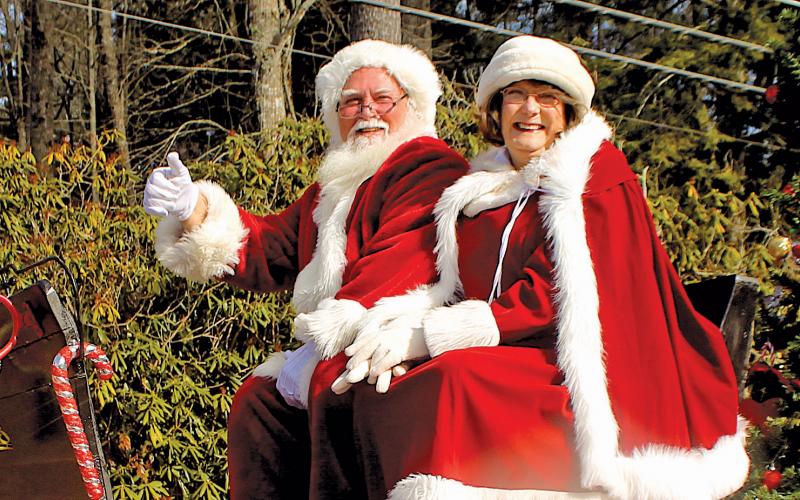 Santa and Mrs. Claus were the highlight of the Highlands Christmas Parade, which was held along Main Street on Saturday, Dec. 7.
