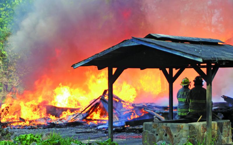 Fire raged through the lodge at Andy’s Trout Farm on Thursday, May 7. It took crews from 10 fire departments, from across two counties, nearly three hours to extinguish the blaze.