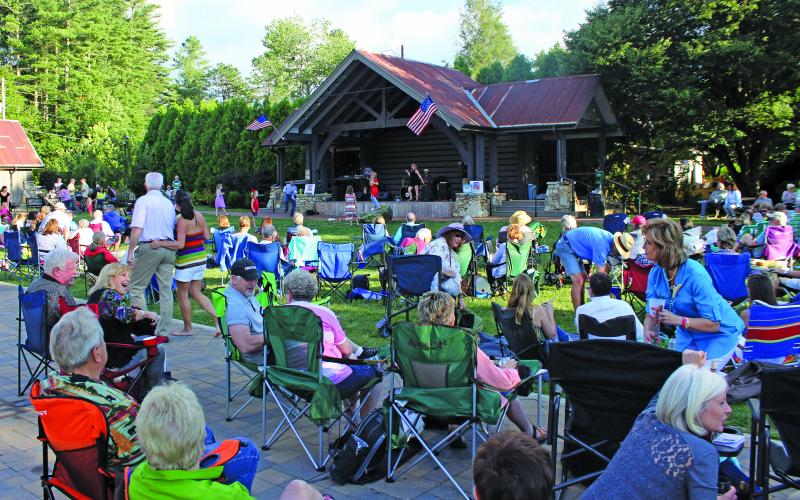 The stage at Kelsey-Hutchinson Founders Park is an in-demand venue as organizations look to planning future events.