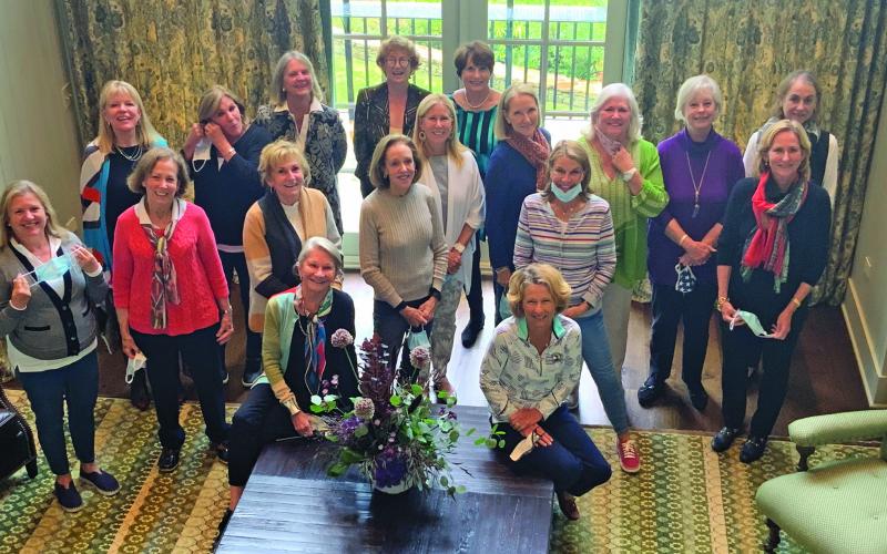The 2020 Cullasaja Women’s Outreach Grants Committee awarded more than $244,000 in grants to 22 local nonprofit agencies this year. Pictured are, back row: Gail Hughes, Dawn Van Fleet, Jean Hyde, Martha Caire, Marianne Lassiter, Emily Adkins, Margaret Lauletta, co-chair Jo Hill and Donna Woltzen. Second row: Nelly Rice, Judith Bobo, Cherry Tyde, Deb Kabinoff, Debbie Thompson, Kay Johnson and co-chair Lindy Colson Harrison. Seated: co-chair Nancy Harrison and Donna Thoele.