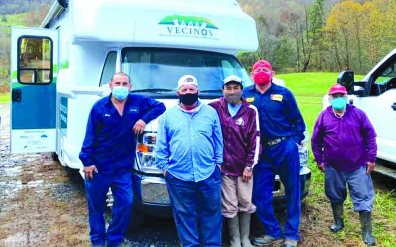 Vecinos’ mobile clinic has served Spanish-speaking farm workers at area Christmas tree farms during the holiday season.