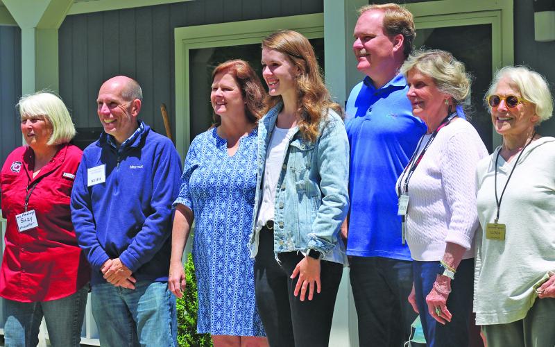 Abigail Nichols was awarded the 2021 Mountain Findings Scholarship. She is pictured with Suzy Jackson, Keith Crawford, Todd Nichols, Helen Moore and Glenda Bell, Mountain Findings President.
