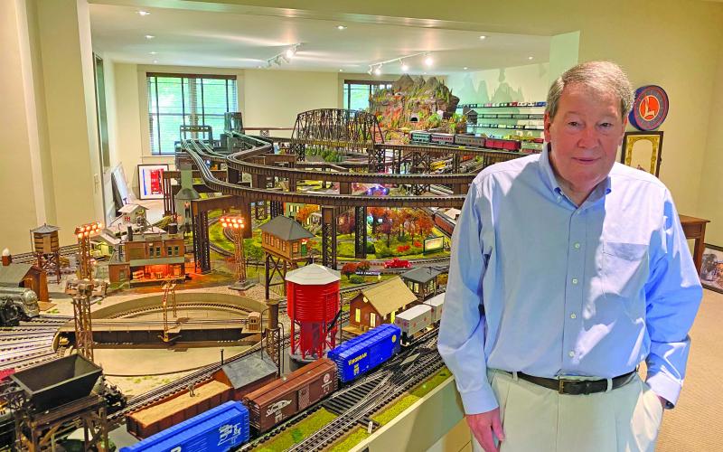 Photo by Christopher Smith/Staff                 Center for Life Enrichment President Lee Garrett will present “The Magic of Toy Trains,” on July 20 at the center. 