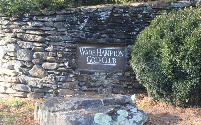 Photo by Michael O’Hearn/Crossroads Chronicle Wade Hampton Golf Club in Cashiers is being sued by 13 former members over a dispute involving nearly $700,000 in unpaid redemption fees and a renovations project at the club in 2017.