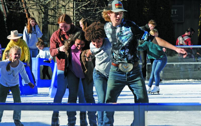 The Highlands ice skating rink at Kelsey-Hutchinson Founders Park is in the midst of what may be its busiest season ever.