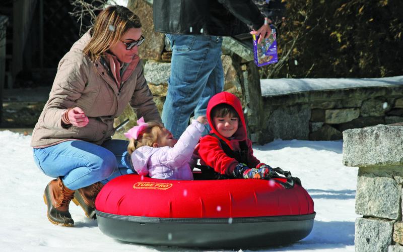 Snow Fest, presented by the Highlands Chamber of Commerce, filled Kelsey-Hutchinson Founders Park with visitors on Saturday and Sunday.