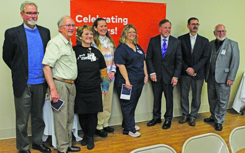 Community members, elected officials and hospital staff members gathered Wednesday to celebrate the 30 year anniversary of Highlands-Cashiers Hospital in its current location.