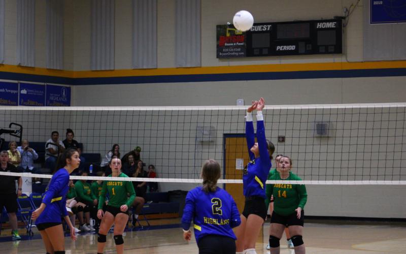 Highlands knocked off Blue Ridge 3-1 in a conference volleyball match.