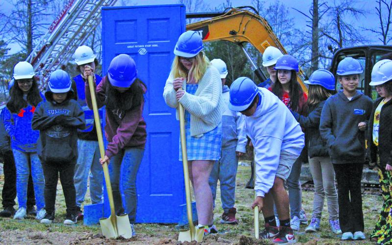 Representatives with the Boys and Girls Club of the Plateau officially broke ground on the new teen center at the club’s campus in Cashiers.