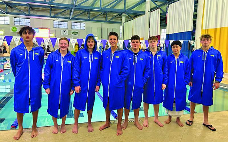 The Highlands swim team rolled into Waynesville and bested their 3-A opponents at a recent meet.