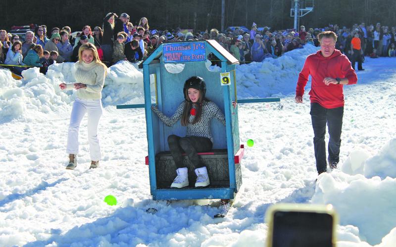 The annual Outhouse Races at Sapphire Valley Resort will take to the slopes on Saturday afternoon.