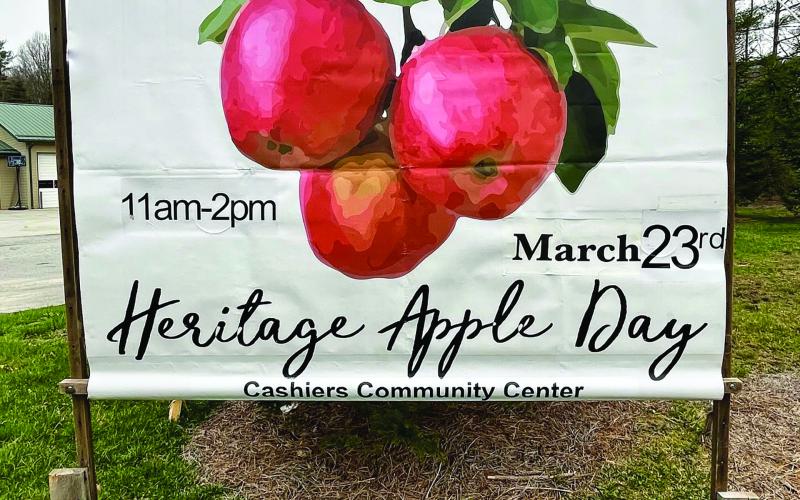 The Cashiers Historical Society will host Heritage Apple Day at the Cashiers Community Center on Saturday.