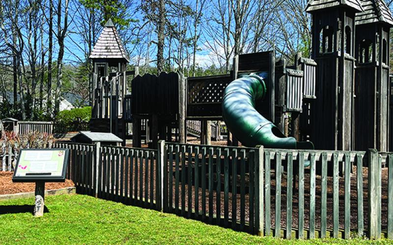The playground at The Village Green will be expanded as part of a renovation project on the 13-acre property.